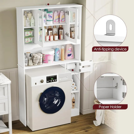 FurnitureZ l  Over The Toilet Storage Cabinet for Bathroom