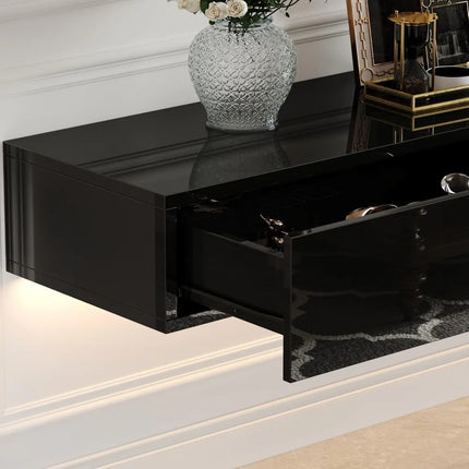 FurnitureZ l  Modern Wall-Mounted TV Stand for Living Room, Bedroom