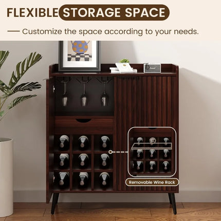 FurnitureZ l  Modern Wine Bar Cabinet for Dining Room