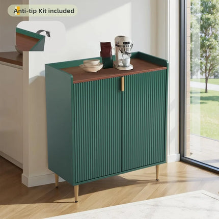 FurnitureZ l  Sideboard Buffet Cabinet with Wine Rack for Dining Room