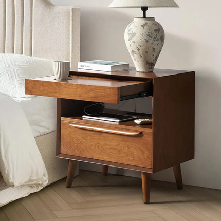 FurnitureZ l  Mid-Century Modern Nightstand Table for Living Room, Bedroom