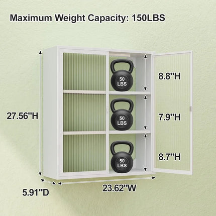 FurnitureZ l Wall Medicine Cabinet for Bathroom