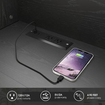 FurnitureZ l  71" Wall-Mounted Floating TV Stand for Living Room, Bedroom