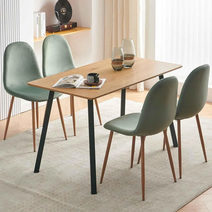 FurnitureZ l  Velvet Chairs Set of 4 for Dining Room