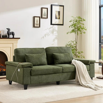 FurnitureZ l  Modern 2-Seater Sofa for Living Room