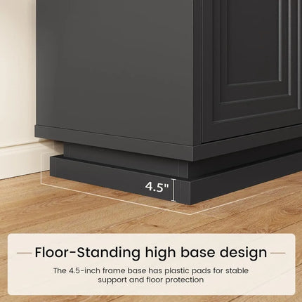 FurnitureZ l  Wide 31.5" Sideboard Buffet Cabinet with Storage for Living Room, Dining Room