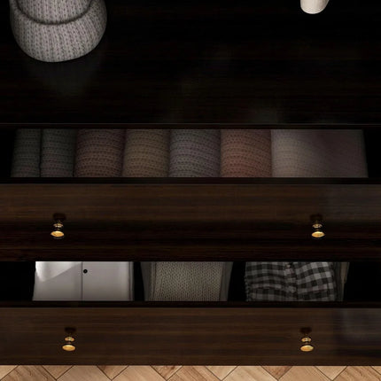 FurnitureZ l  63" 4 Door Wardrobe Armoire Closet for Bedroom