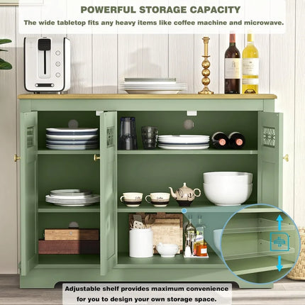 FurnitureZ l  45" Modern Buffet Server for Dining Room, Kitchen