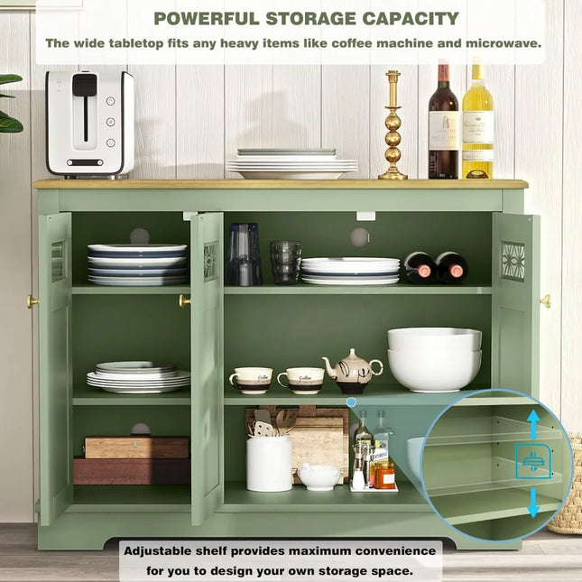 FurnitureZ l  45" Modern Buffet Server for Dining Room, Kitchen