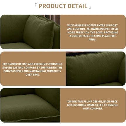 FurnitureZ l  80" Cloud Sofa for Living Room