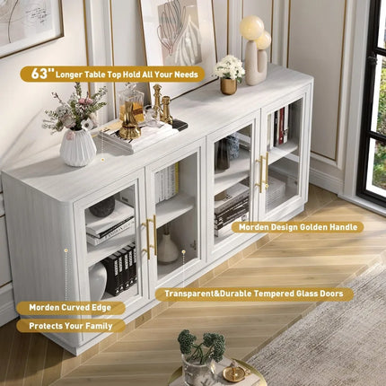 FurnitureZ l  Modern Kitchen Storage Cabinet for Living Room, Dining Room