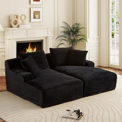 FurnitureZ l  Chaise Lounge Cloud Sofa Bed for Living Room
