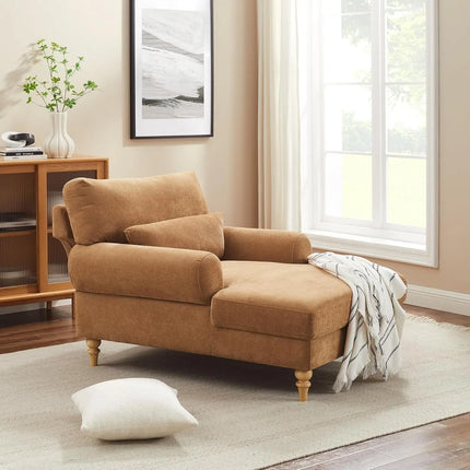 FurnitureZ l  Modern Chaise Lounge Sofa Chair for Living Room