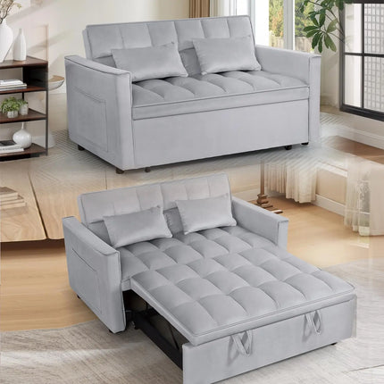 FurnitureZ l  3 in 1 Convertible Sleeper Sofa Bed for Bedroom