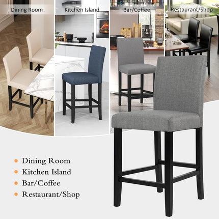 FurnitureZ l  Counter Height Bar Stool Set of 4 for Dining Room
