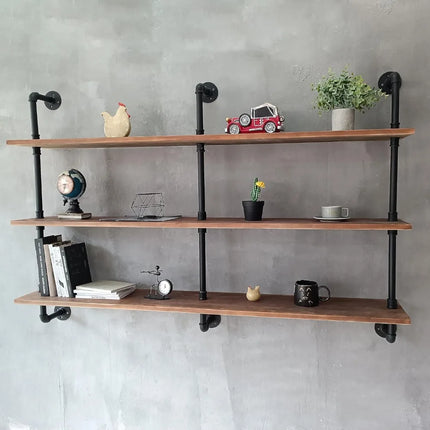 FurnitureZ l  Industrial Style Wall Mounted Bookshelf for Home Office