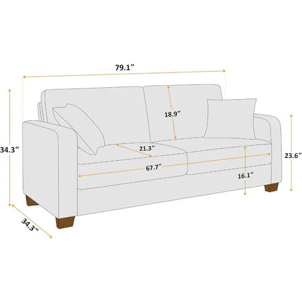 FurnitureZ l  Loveseat Couches for Living Room