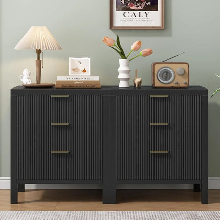 FurnitureZ l Wooden Farmhouse Nightstands for Bedroom, Living Room