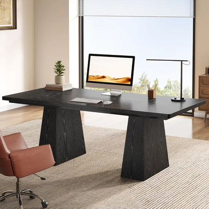 FurnitureZ l 63" Executive Desk for Home Office