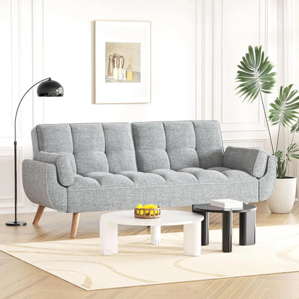 FurnitureZ l  2-in-1Modern Comfy Loveseat Convertible Sofa Bed for Living Room