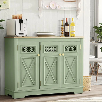 FurnitureZ l  45" Modern Buffet Server for Dining Room, Kitchen