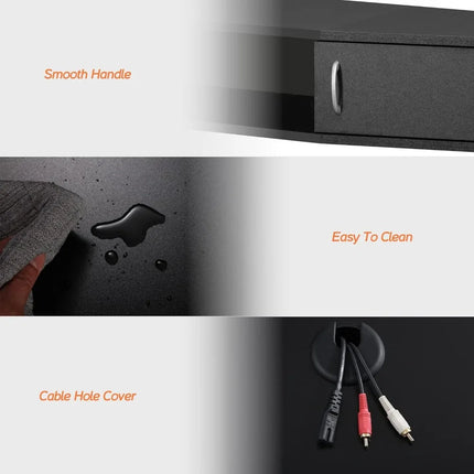 FurnitureZ l  Modern Floating TV Stand for Living Room, Bedroom