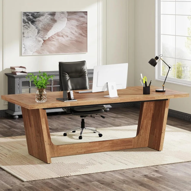 FurnitureZ l  70.87" Executive Computer Desk for Home Office