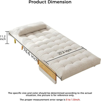 FurnitureZ l  Convertible Sleeper Chair Bed for Bedroom