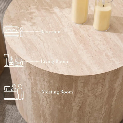 FurnitureZ l  Pair of Wooden Nesting Coffee Tables for Living Room