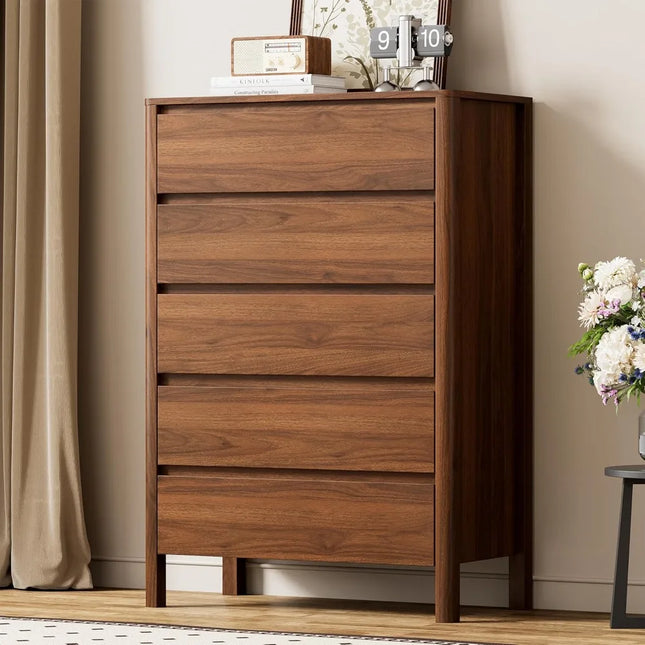 FurnitureZ l  Mid-Century Modern Dresser for Bedroom, Dressing Room