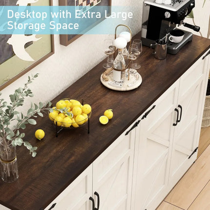 FurnitureZ l  65’’ Modern Accent Cabinet for Kitchen, Dining Room