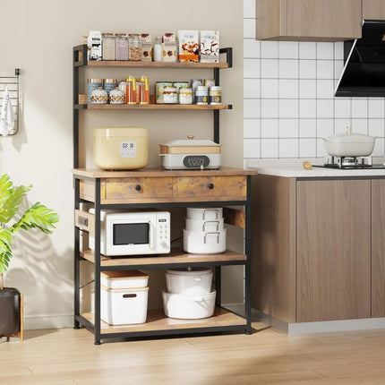 FurnitureZ l Bakers Rack Kitchen Stan Storage for Kitchen, Dining Room