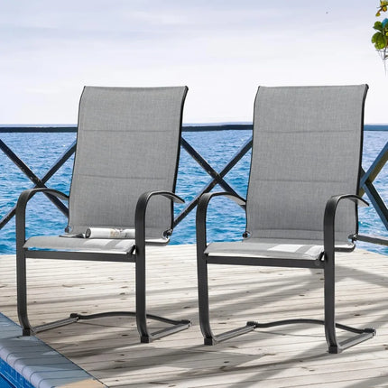 FurnitureZ l  Patio Dining Chairs Set of 2 for Outdoor