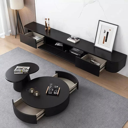 FurnitureZ l  Wall-Mounted TV Stand for Living Room, Bedroom