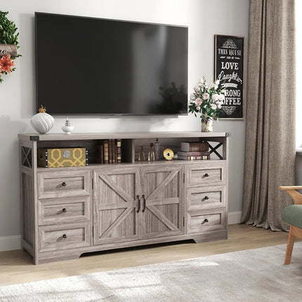 FurnitureZ l  Farmhouse Style Buffet Cabinet for Living Room, Dining Room