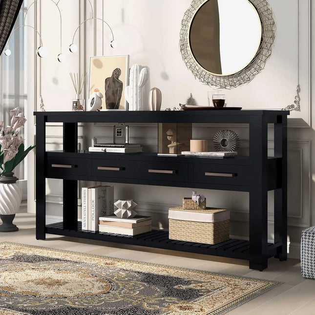 FurnitureZ l  Modern 62" Console Table for Living Room