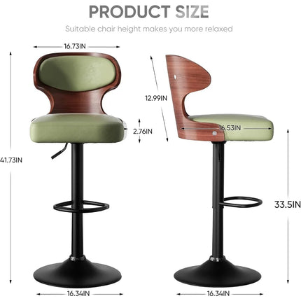 FurnitureZ l  Bar Stools Set of 2 for Dining Room