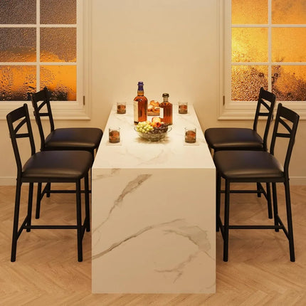 FurnitureZ l  26" Bar Stools Set of 4 for Dining Room