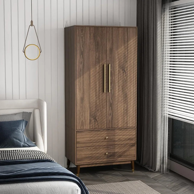 FurnitureZ l  Double Door Armoire for Bedroom