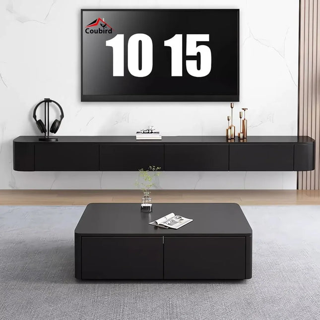 FurnitureZ l  Wall-Mounted TV Stand for Living Room, Bedroom