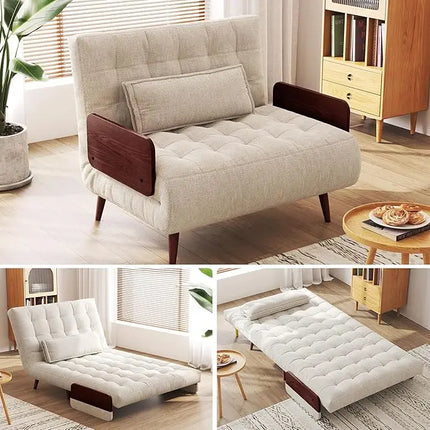 FurnitureZ l  Convertible Sleeper Chair Bed for Bedroom