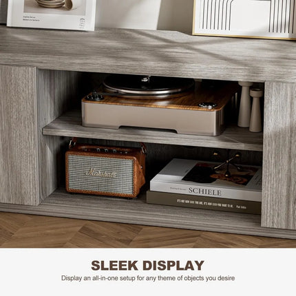 FurnitureZ l  70" BELLEZE TV Stand  for Living Room, Bedroom