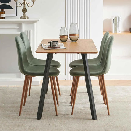 FurnitureZ l  Velvet Chairs Set of 4 for Dining Room