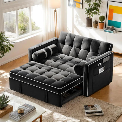 FurnitureZ l  3 in 1 Convertible Sleeper Sofa Bed for Bedroom