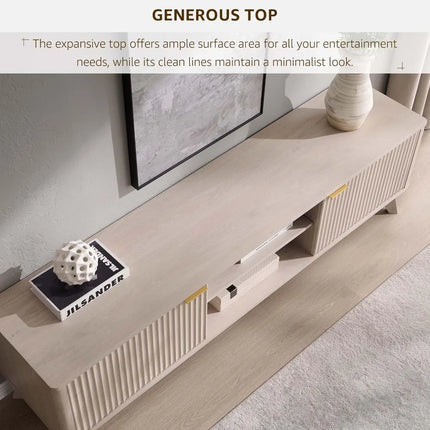 FurnitureZ l  70" Mid-Century Modern TV Stand for Living Room, Bedroom