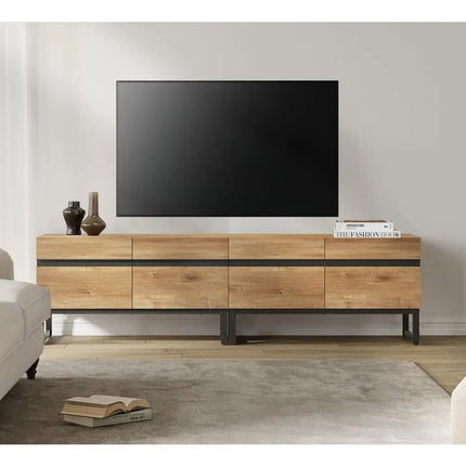 FurnitureZ l  71" Contemporary TV Stand for Living Room, Bedroom