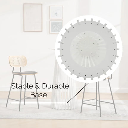 FurnitureZ l  24" Modern Pub Round Bar Height Cocktail Table for Dining Room, Living Room