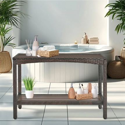 FurnitureZ l  Outdoor Console Table for Outdoor, Entryway