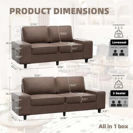 FurnitureZ l  Comfy Sofa for Living Room