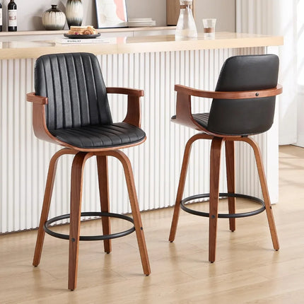 FurnitureZ l  Counter Height Bar Stools Set of 2 for Dining Room
